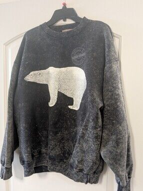 Vintage SDI “Rugged Elegance” polar bear crewneck — tag size XL